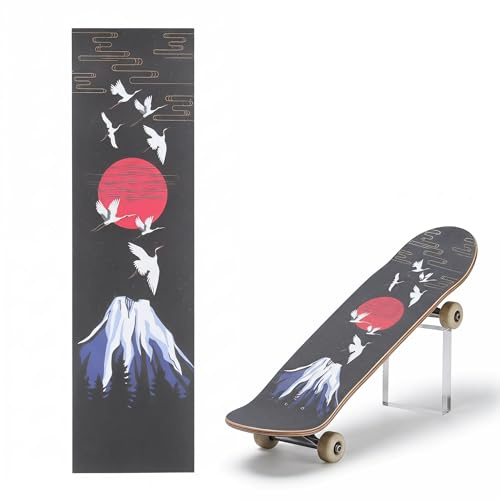 Milisten Waterproof Skateboard Grip Tape Sheet 33.46In X 9.06In Sandpaper Tape Anti-Slip Decorative Sticker for Longboards Scooters Durable Skateboard Accessory