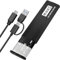 M.2 NVME Gehäuse, 10 Gbps SSD Gehäuse mit 2-in-1 Kabel, USB 3.2 Gen 2 NVME USB Adapter für NVMe PCIe M-Key/M+B Key, Aluminium M.2 SSD Adapter, Enclosure Werkzeuglos für NVME SSDs 2230/2242/2260/2280