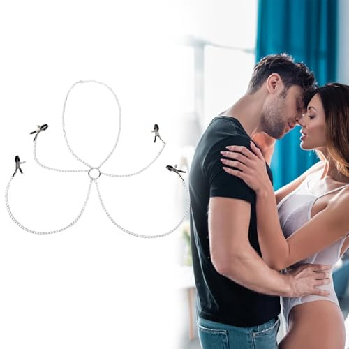 MUNSKT Sexy capezzolo clip collana morsetti per le donne corpo regolabile seno morsetti gioielli per coppie gioco piacere
