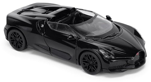 CMJ Bugatti Mistral Roadster Voiture Miniature à l'échelle 1:43 - Noir Brillant - Édition de Collection avec Une Grande fidélité des détails - Produit Officiel sous Licence
