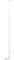 Shakespeare 426-N Heavy Duty Fibreglass VHF Antenna with Nylon Ferrule - White, 1.2m