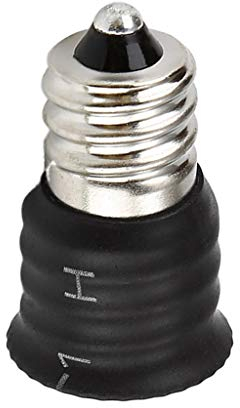 Fenteer E12 zu E14 Lampensockel Adapter Konverter Sockeladapter für LED Glühbirne Energiesparlampe