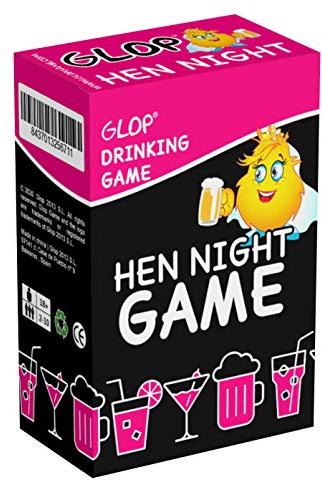 Glop Hen Night - Hen Party Games - Drinking Games - Hen Night Party Games - Bride to Be - Board Game - 100 Cards