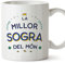 MUGFFINS Tazas para SUEGRA - En Catalán - El Millor del Món - 11 oz / 330 ml - Regalo original y divertido
