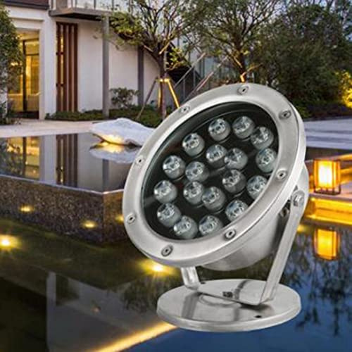DAOTEX Faretto Subacqueo LED Luci Piscina IP68 Impermeabile Basso Voltaggio Luce Fontana per Acquari, Stagni, Cascata, Illuminazione del Paesaggio (Color : Green, Size : 12W-DC12V)