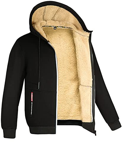 Felpe con cappuccio da uomo top invernali camicie casual felpe cappotto da uomo caldo foderato coulisse felpa tinta unita peluche spesso maglione invernale cappotto con cerniera inverno uomo regali di