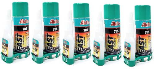 Mufy Superlim Trälim Cyanakrylat Sprej Grön 5-pack (50 g Superlim + 200 ml Aktivator)