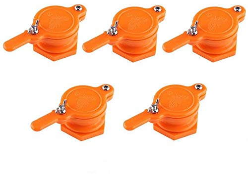 tiyao 5Pcs Honey Gate Valve for Bucket Honey Gate Honey Extractor Tap Beekeeping Supplies