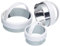 KitchenCraft 3 Piece Pastry Cutter Set, Round, Plain Edge, Ideal for Scones, Cookies, Mince Pies & More, Stainless Steel / Plastic, Assorted Sizes, Silver