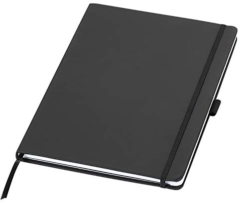 Uakeii Notizbuch A4 Kariert - Agenda - Hardcover Einband zweifarbig, Dickes Papier naturfarben 96 Blatt, Tagebuch Schreibblock Notizblock Notizheft Business Journal