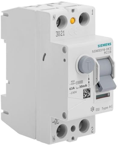 SIEMENS - Interrupteur Différentiel à vis 30mA 63A Type AC