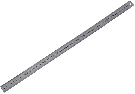 60cm Acier Metal Mesure Regle Droite