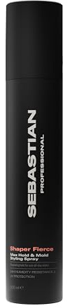 Sebastian Professional Shaper Fierce | Laca de Styling Moldeable de Máxima Fijación | Spray de Fijación Fuerte y Duradera | 48 horas de Resistencia a la Humedad | Protección UV | 300ml
