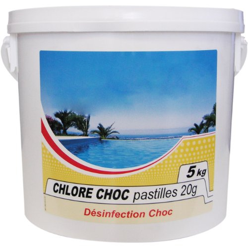 Chlore choc 20g pastilles - Seau de - 5 kg