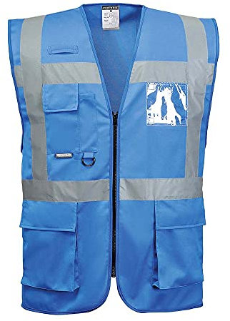 Portwest Iona Gilet Executive, Couleur: Bleu Royal, Taille: M, F476RBRM