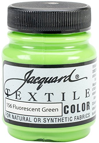 Jacquard Products Fluor Green -Textile Color Paint, Acrylic, Multicolour