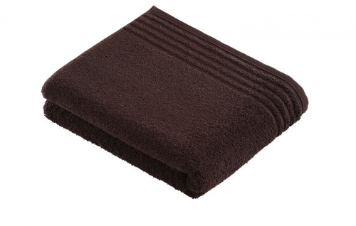 VOSSEN Duschtuch Vienna Style Uni in verschiedenen Farben (Farbe: dark brown)