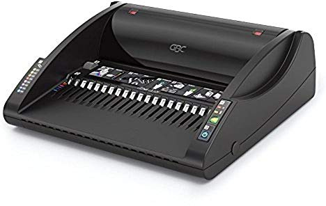 GBC CombBind C200E Binding Machine, Electronic Punching, 15 Sheet Punch Capacity, 330 Sheet Binding Capacity, A3 and A4, Black, 7101045UK