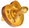 GOLDI Natur Herzform Schnuller Beruhigungssauger Naturform 100% Latex (S (0-3 Monate))