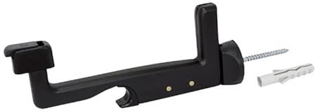 Genérico Retenedor para persiana mallorquina. Grillo 2 hojas. Negro. Resistente a los golpes por viento.