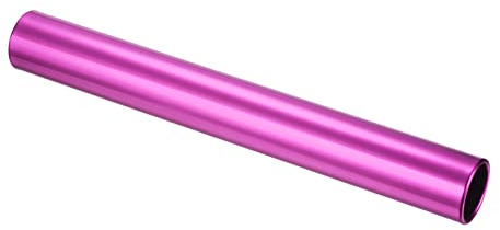 PATIKIL Relay Track Baton, Aluminum Alloy Tube Field Running Race Stick for Outdoor Athletics Sport Game Tool, Pink
