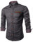 COOFANDY Shirts for Mens Long Sleeve Denim Shirts Formal Casual Regular Fit Cowboy Shirt Western Button Down Dress Work Shirt Stretch Plaid Collar Classic AA-Grey XXL