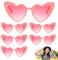 6Pcs Occhiali a Cuore,Occhiali da Sole a Forma di Cuore,Occhiali a Cuore per Feste,Occhiale a Forma di Cuore Occhiali Divertenti Vintage per Festa Compleanno Festival Musicali