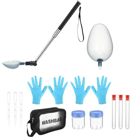 Recogedor de orina para perros, recogedor de orina para perros, suministros veterinarios telescópicos, recogedor telescópico de muestras de orina, colector de orina telescópico de mango largo para