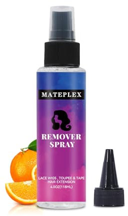 Tape in Extension Remover | Melting Spray Wig, Fast Acting | Adhesive and Solvent for Hair Replacement No Residue| Removes Hair Glue, Wig Tape&Double Sided Extension Tape (White, 118ml) (Transparent)