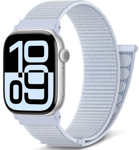AMSKY Nylon Sport Loop Band Original Design för iWatch Series 10 9 8 7 6 5 4 3 2 1 SE Ultra