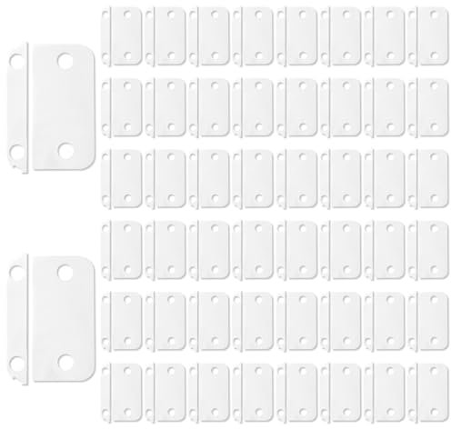 BOXOB 50 Paia di Strisce Adesive per Sensori Allarme, Nastro Biadesivo Pretagliato e Durevole Ricambio per Sensori Contatto e Magneti di Allarme ad Anello (2a Generazione)