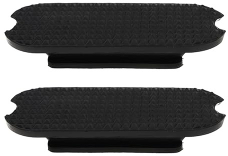 Buxuaaaa 1 par förbättrad dragkraft stigbyglar dynor design med halkfri textur för säker ridning på 120 mm halkfria sadelbågsskydd stötdämpande sadelbåge