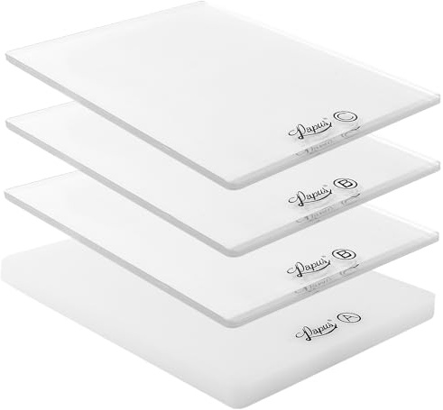 4 x Plastic Sheets for Embossing and Die Cutting Machine / 15 x 19.5 cm