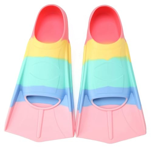 Foyinbet Kids Swim Fins,Kids Flippers Youth Swimmer Fins Swimming Training Fins for Lap Swimming for Child Girls Boys 3XS