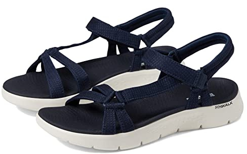 Skechers Women's GO Walk Flex Sandal Sublime, Navy Textile, 6 UK