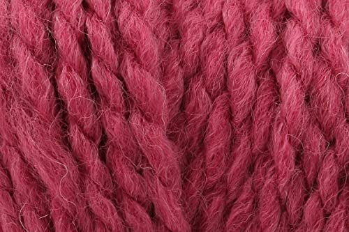 Stylecraft Softie Chunky Crochet Yarn, Wool Acrylic Blend Over-Sized Relaxed Shapes Winter Knitting Wool for Textured Garments, Accessories, Cable Knit - 100g Ball - Raspberry (3110) - Single (1 Ball)