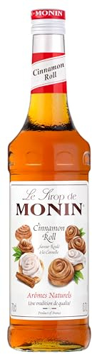 MONIN Cinnamon Roll Syrup 700 ml for Coffee and Cocktails. Vegan-Friendly, Allergen-Free, 100% Natural Flavours and Colourings
