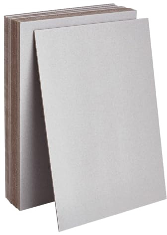 OLYCRAFT 20pcs Chipboard Sheets 21x29.5cm 80PT(Point) Heavy Weight Paper Cardboard DIY Craft Bookboard Binders Board for Book Binding Cover Ablum Cover Box Card Making - 2mm Thick
