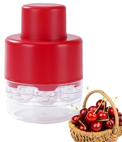 WJnflQN Snocciolatore di ciliegie - 7 fori portatile per rimuovere i nuclei di ciliegie, snocciolatore di frutta portatile con protezione da schizzi utensile da cucina per risparmiare tempo per viaggi