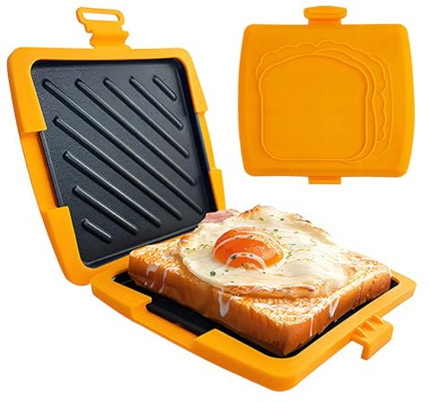Sandwichera,Superficie Antiadherente Y Resistente Al Calor | Tostador Y Sandwichera Para Microondas Desayuno | Para Preparar Alimentos Y Reuniones En El Hogar Desayunos Tostados
