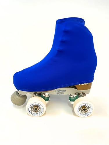 CRLSPORT Cubre patín para niña y Mujer, Funda PatinSkate, Professional Skating, Patinaje Hielo,artístico o en línea. 180 Densidad. Talla Universal Adulto y niños. Color Azul Eléctrico - Klein | Certificado de sostenibilidad OEKO-TEX STANDARD