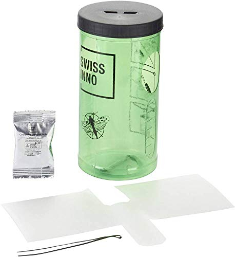 SWISSINNO Trampa para la Polilla del Boj – Control y Monitorización Eficaz – con Feromona y Cinta Adhesiva – Uso Exterior en Jardines, Setos y Arbustos – Reutilizable y Precisa