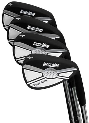 Longridge Tour Spin Wedge de Golf 64 degrés Noir