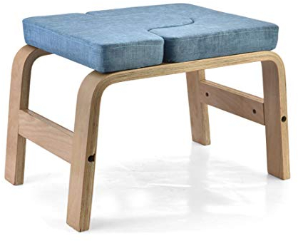 KUANDARYJ Kopfstand-Hocker, Yoga hilft Trainingsstuhl Multifunktionale Sportübungsbank Fitnessgeräte für den perfekten Körper, Blue