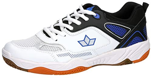 Lico Unisex Sprint Indoor Hallenturnschuh, Weiss schwarz blau, 43 EU