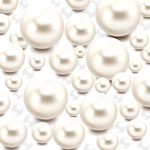 240Pieces Floating NO Hole Pearls Beads for Vases and 2300 PCS for Floating,Highlight Pearls Bead Vase Filler for Centerpieces,Vase Centerpiece for Vase Fillers Party Table Wedding