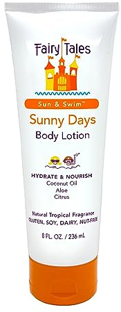 Fairy Tales Sun & Swim After Sun Lotion with Aloe for Kids | After Sun Care Lotion, Hydrate and Nourish with Coconut Oil and Aloe - 8 oz