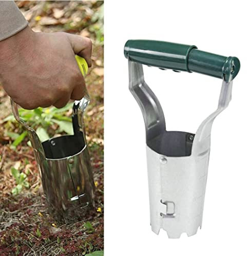 dsbdrki Transplanter -Lampen -Pflanzer -Werkzeug Handheld -Glühbirnen -Transplanter -Gras -Plugger -Werkzeug mit Tiefenmarke für Gartengraben zum Nachfüllen von Pflanzentulpen