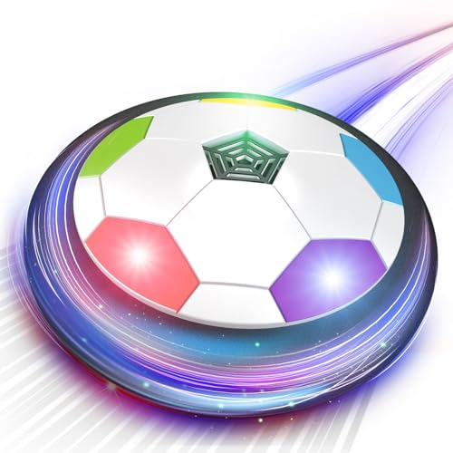 Dislocati Fußball Geschenke für Jungs, Spielzeug ab 4 5 6 7 8 Jahre Jungen Hoverball Jungs Weihnachten Geschenke 3 4 5 6 7 8 Jahre Kinderspielzeug ab 4-12 Jahre Halloween Spielzeug Football Ball