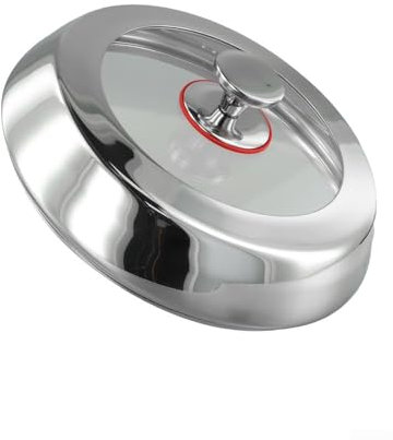 Hochtemperatur-Topf in robustem Edelstahl für den täglichen Kochbedarf an verschiedenen Kochutensilien (28 cm)